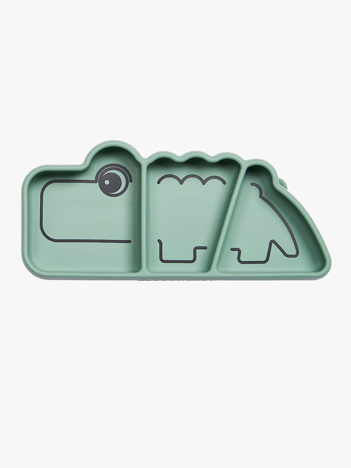 Done By Deer Stick & Stay Tallrik Snacks Croco, Green