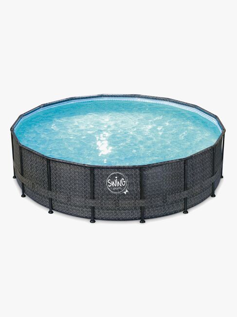 Swing Pools Elite Poolset 488x122 cm, Svart
