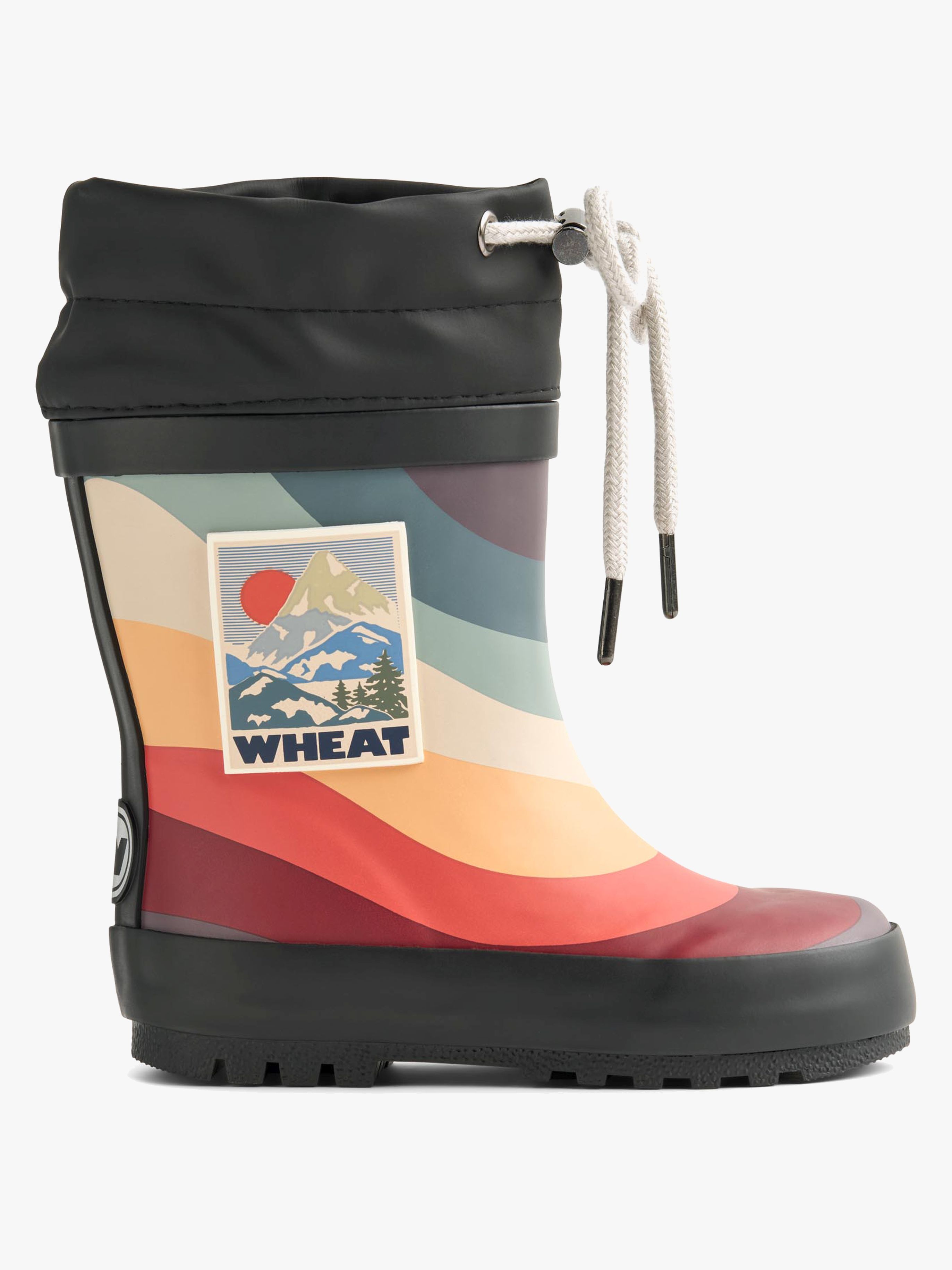Wheat Fodrade Gummistövlar, Rainbow Waves, 24
