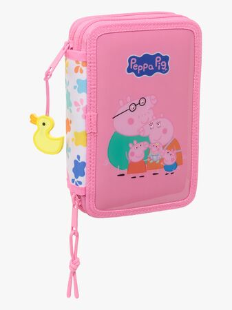 Greta Gris  Fyllt Dubbelpennfodral 29 Delar, Baby Pig