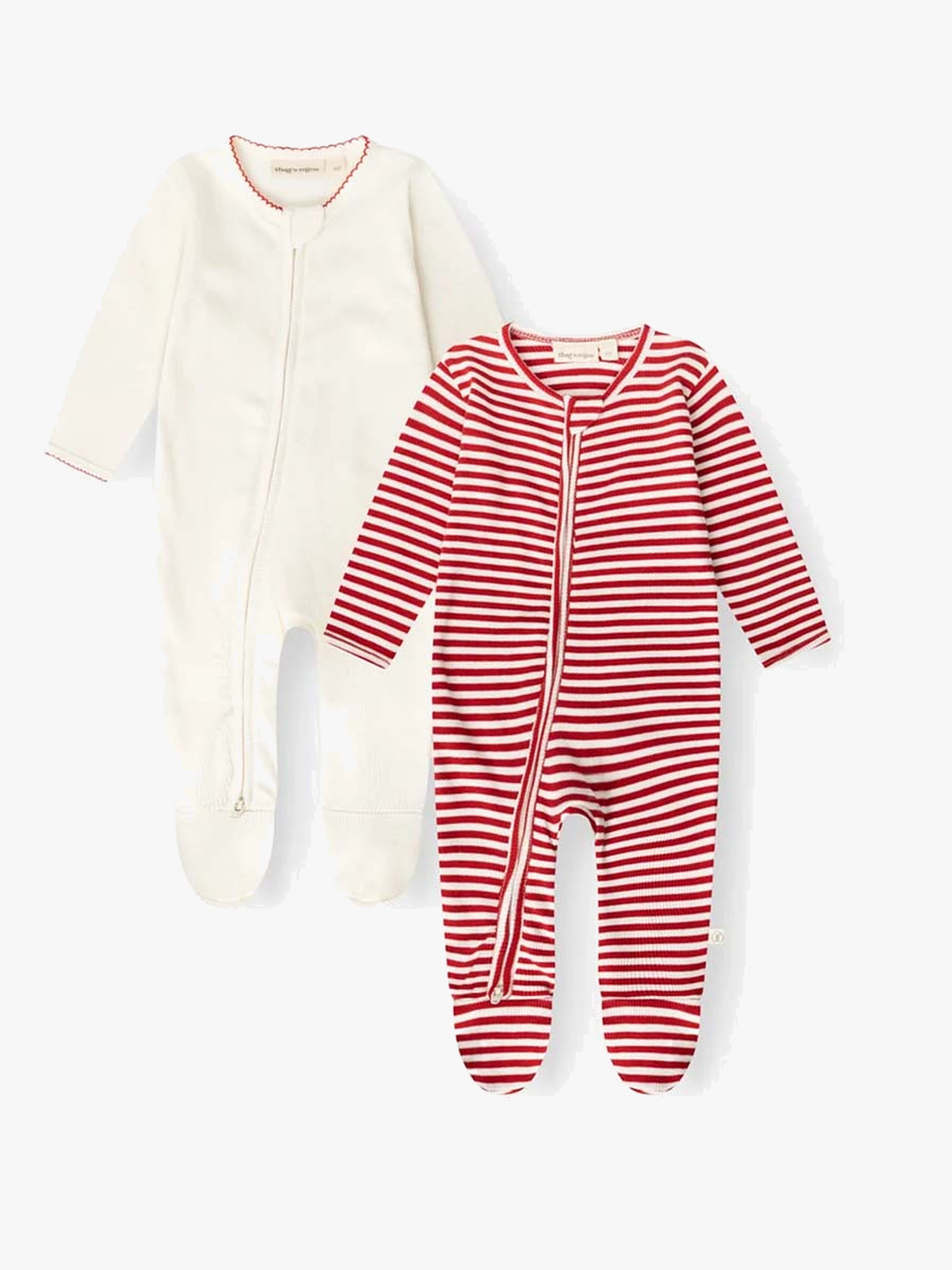 That's Mine Jona Jumpsuit 2-Pack, Red Stripes, 56