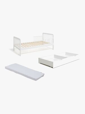 JLY HEAVEN Juniorsäng MEYA Inkl. Sängförvaring & Madrass 70x140, Vit
