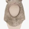 Huttelihut Teddybalaklava med Öron Merinoull, Camel Melange