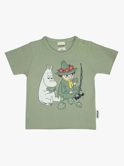 Mumin by Martinex Ledighet Shorts Set, Grön/Vit