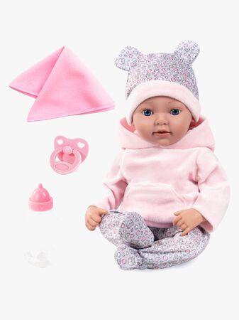 Bayer Design Reborn Baby Docka med Tillbehör Nalle 38 cm