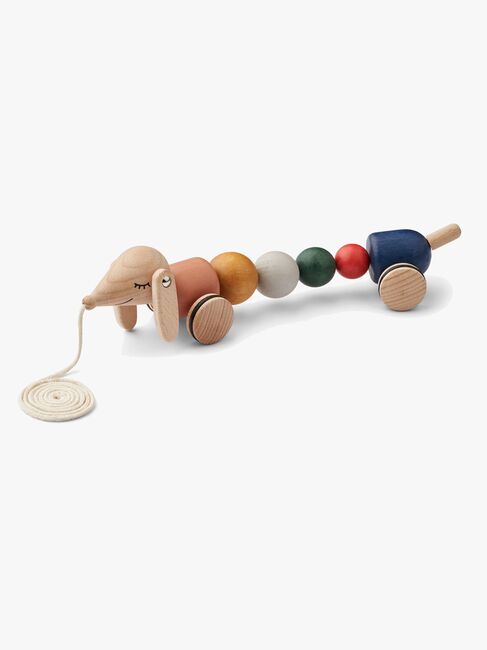 LIEWOOD Barthes Pull Along Aktivitetsleksak, Golden Caramel Multi