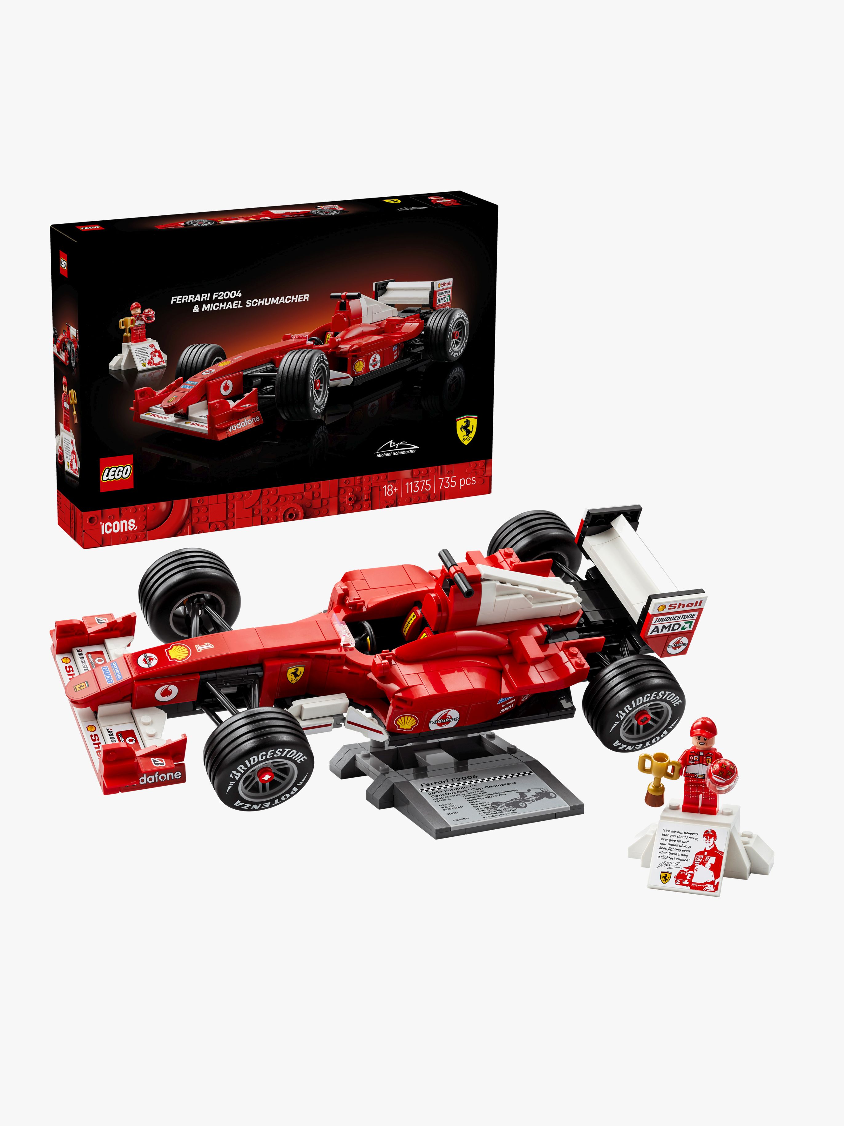 LEGO Icons 11375 Ferrari F2004 & Michael Schumacher