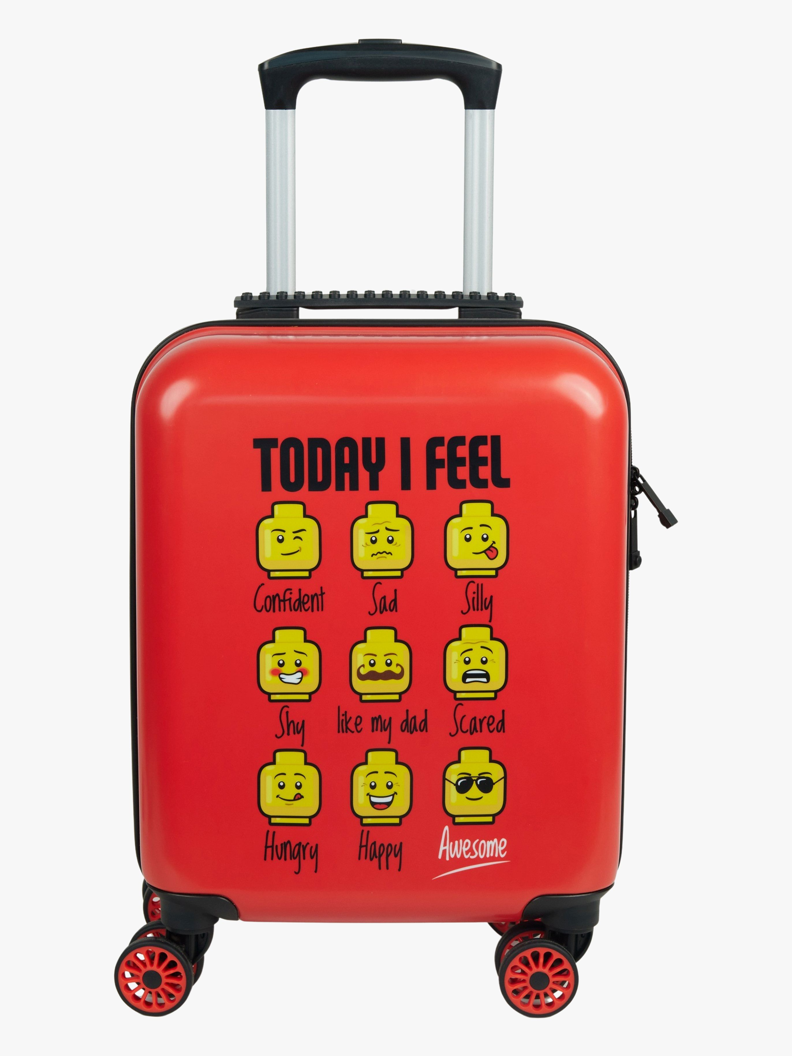 LEGO® Minifigures™ PLAY DATE TODAY I FEEL Resväska 20L, Röd