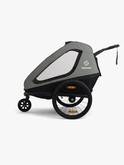 Hamax Traveller Cykelvagn, Khaki Green/Black