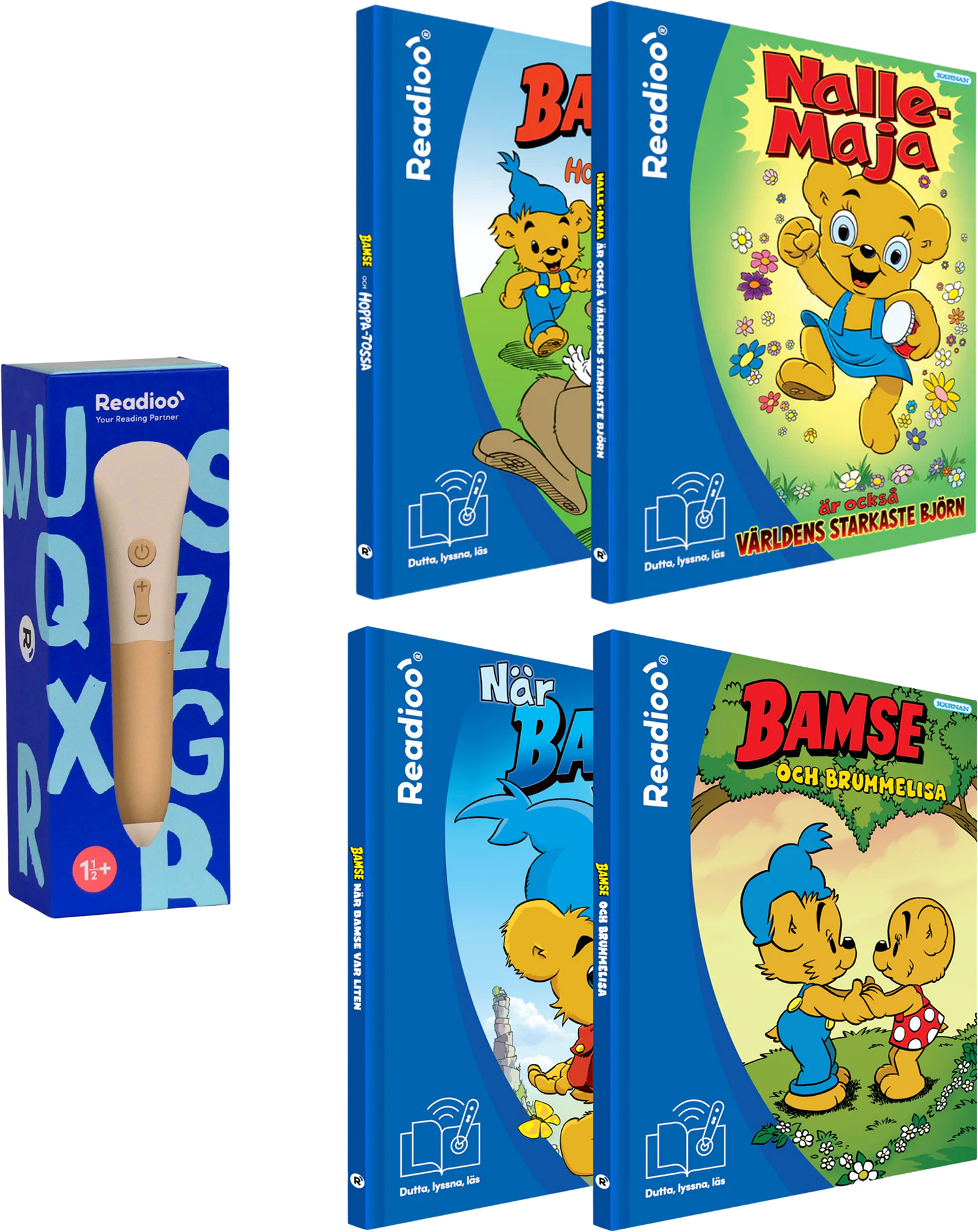 Readioo Läspenna och bokpaket Bamse