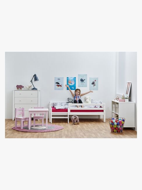 Hoppekids Säkerhetsskena Juniorsäng ECO Dream, Vit