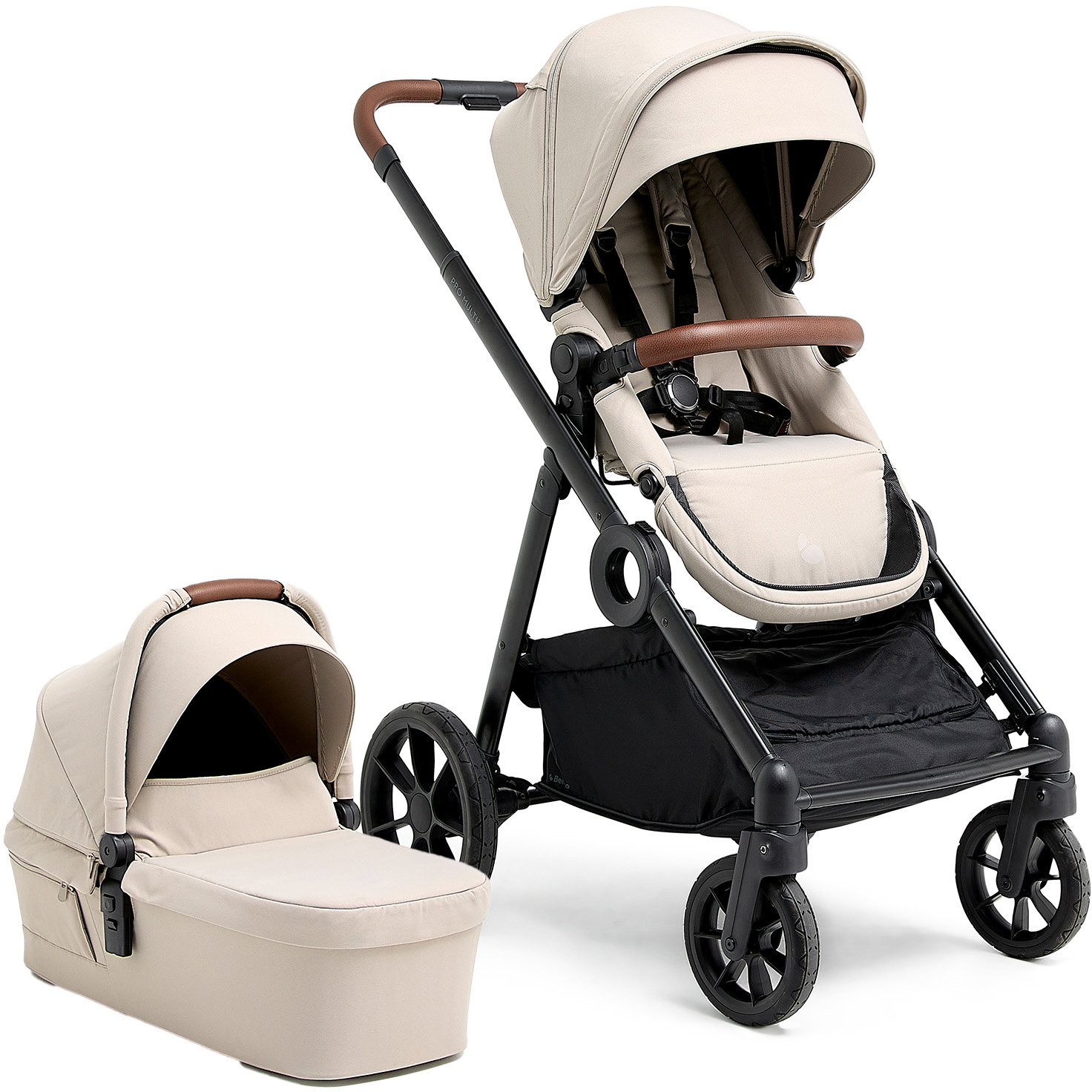 Beemoo Pro Multi 2 Duovagn, Latte Beige