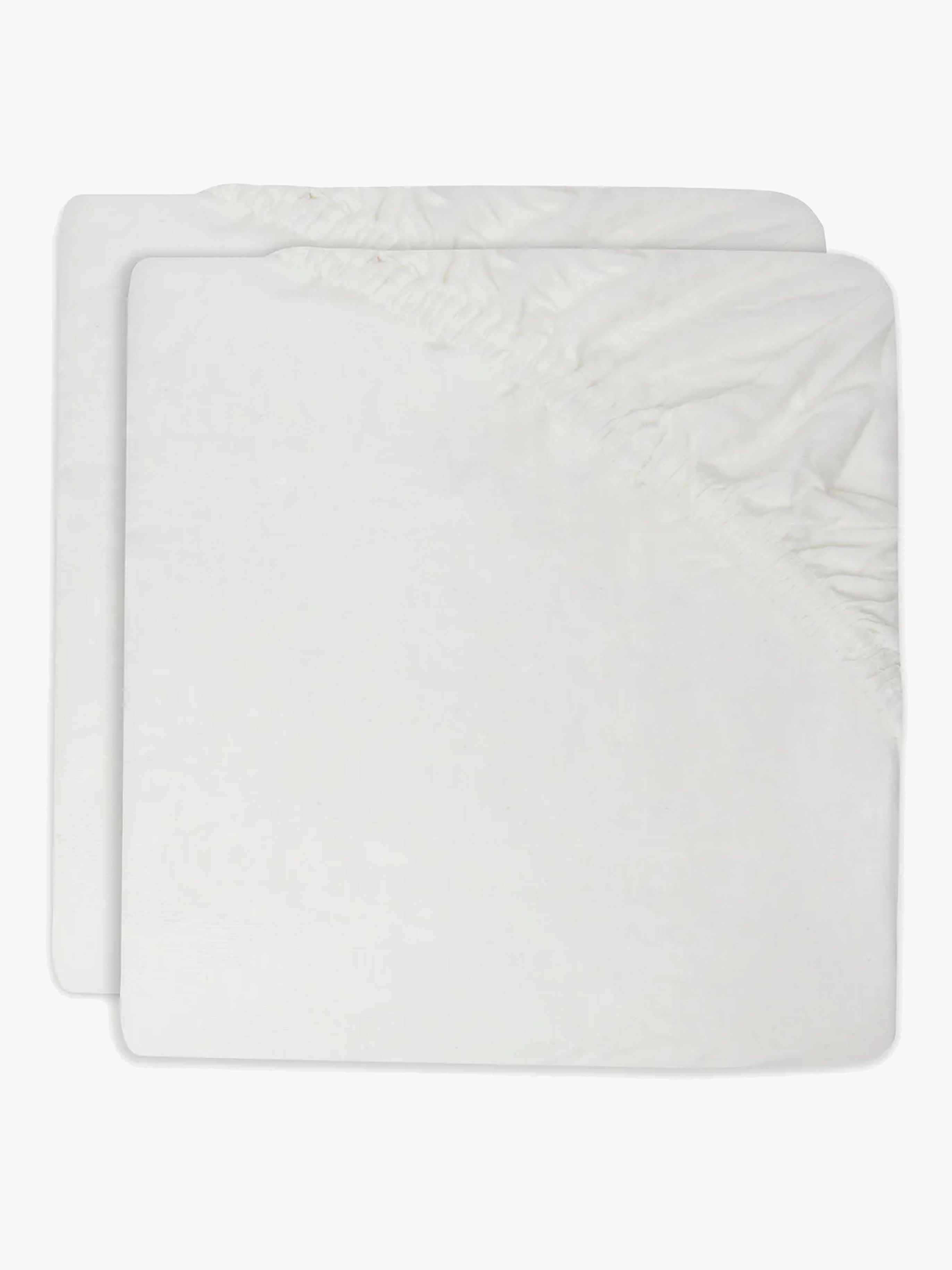 Jollein Dra-på-lakan 2-Pack 40x80, Ivory
