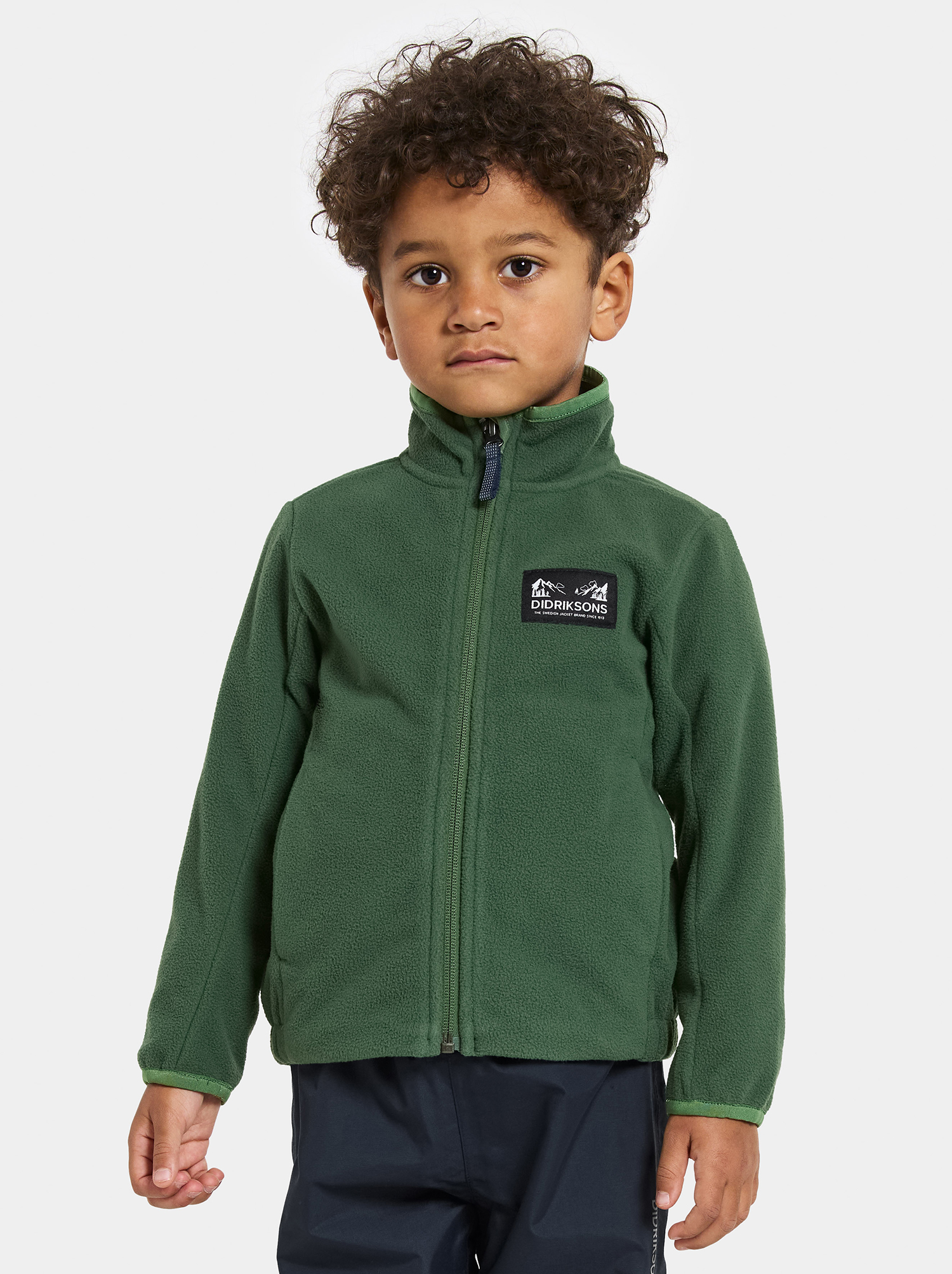 Didriksons Muskot  Vindtät Vindfleecejacka, Pine Green, 80