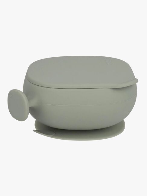 b.box Skål med Lock Silikon, Sage