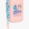 Disney Stitch  Fyllt Trippelpennfodral 37 Delar, Ohana