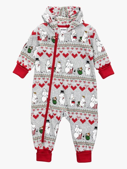 Moomin By Martinex Vinterhjärta Pyjamas Baby, Dark Grey 72589868-DarkGrey-1616_1.jpg