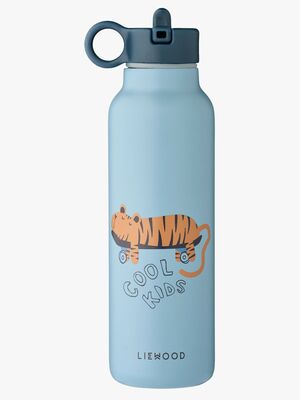 LIEWOOD Falk Vattenflaska 500 ml, Tiger/Beach blue