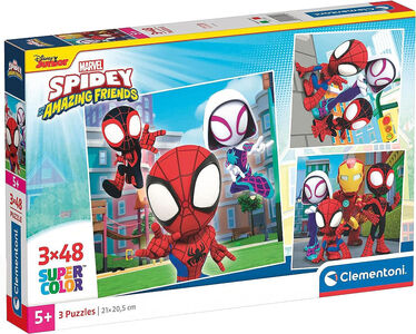 Clementoni Spidey And His Amazing Friends Pussel 3x48 Bitar