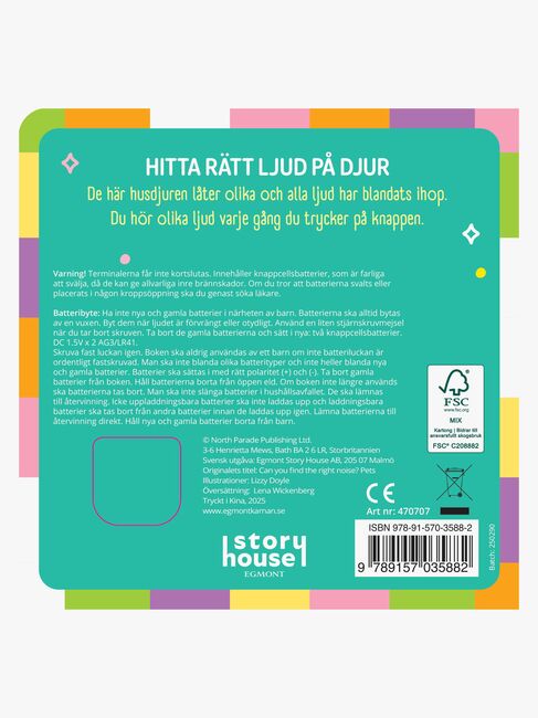 Egmont Kärnan Barnbok Hitta Rätt Ljud På Djur