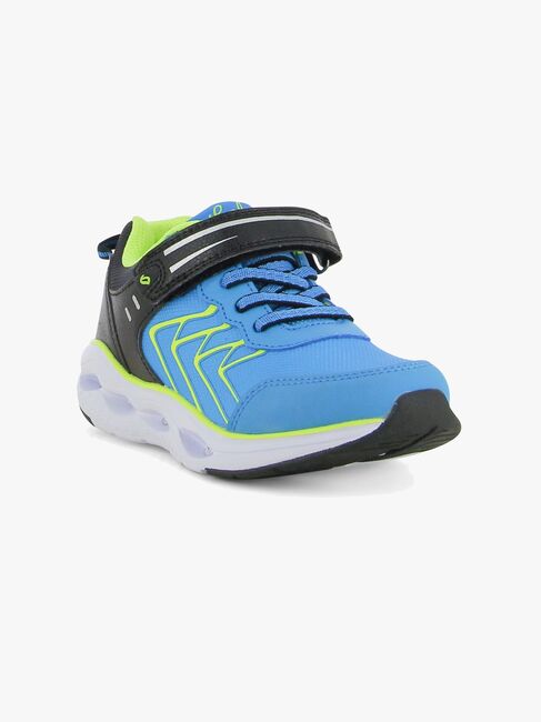 Leaf Varberg Blinkande Sneakers, Blue/Black
