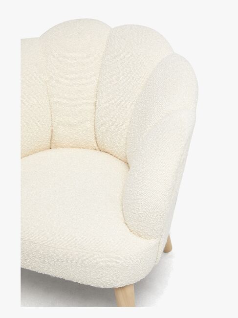Alice & Fox Pearla Fåtölj, Cream/Wood