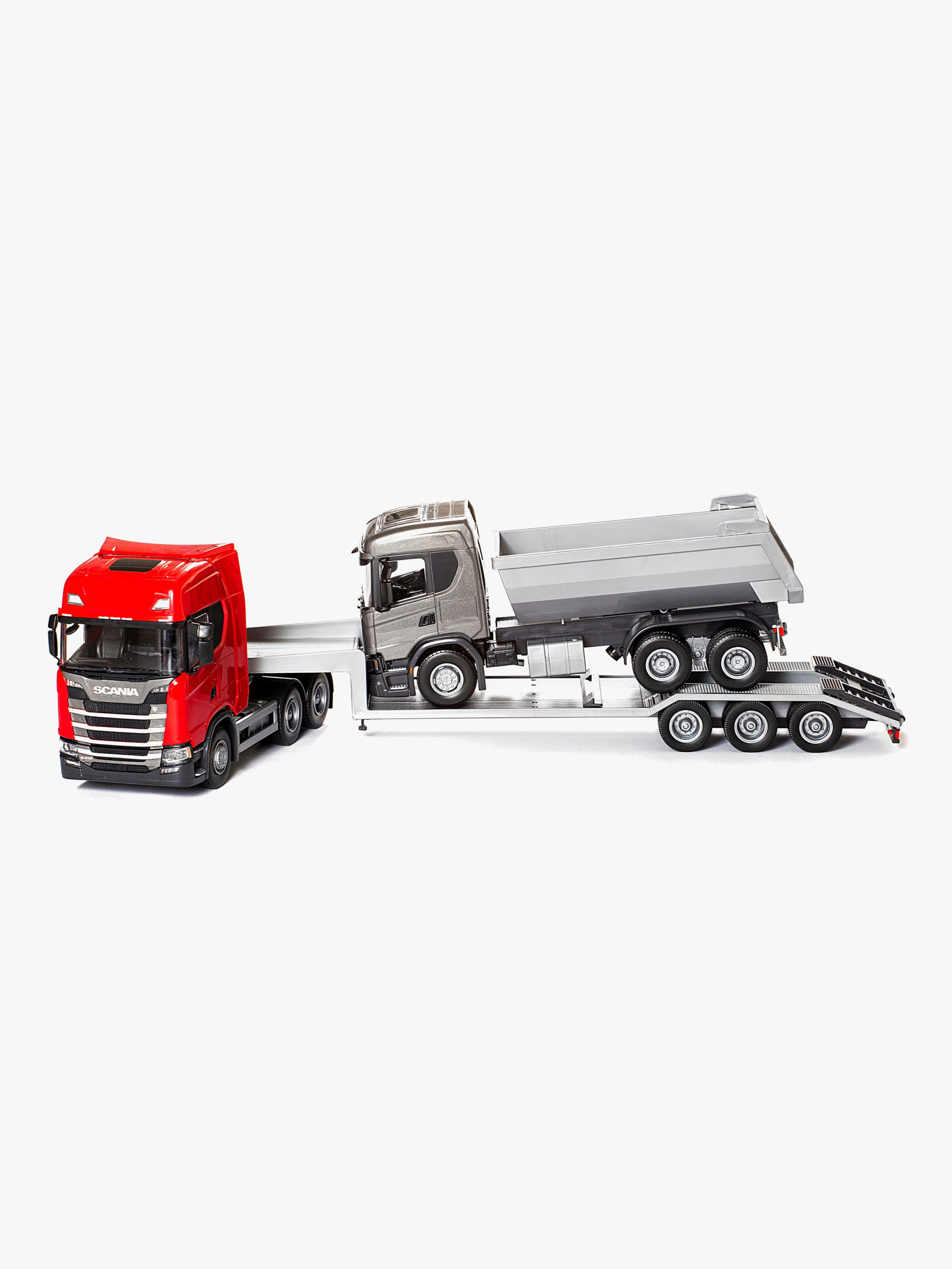 Emek Scania Låglastare med Tippbil, Röd