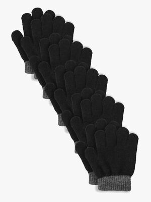 Lindberg Sundsvall Fingervantar 5-pack, Black/Anthracite