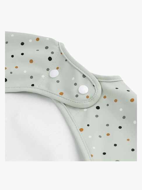 Done By Deer Långärmad Haklapp Med Ficka Happy Dots, Green