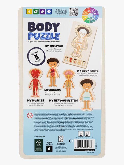 Barbo Toys Kroppspussel, Blå