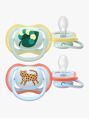 Philips Avent Ultra Air Napp 0–6m 2-Pack, Blå/Ljusgrön