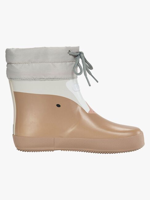 Viking Alv Paw Print Barefoot Gummistövlar, Beige