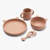 LIEWOOD Vivi Cat Matset Silikon, Dark Rose