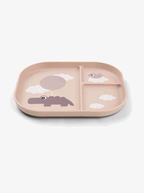 Done By Deer Foodie Delad Tallrik Happy Clouds, Rosa