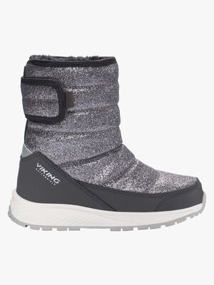 Viking Equip Glitter WP Pull-On Talvikengät, Dark Grey
