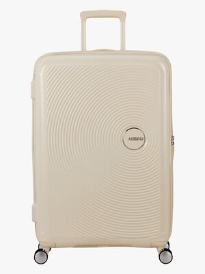 American Tourister Soundbox Spinner Resväska 97-110L, Coconut Sand