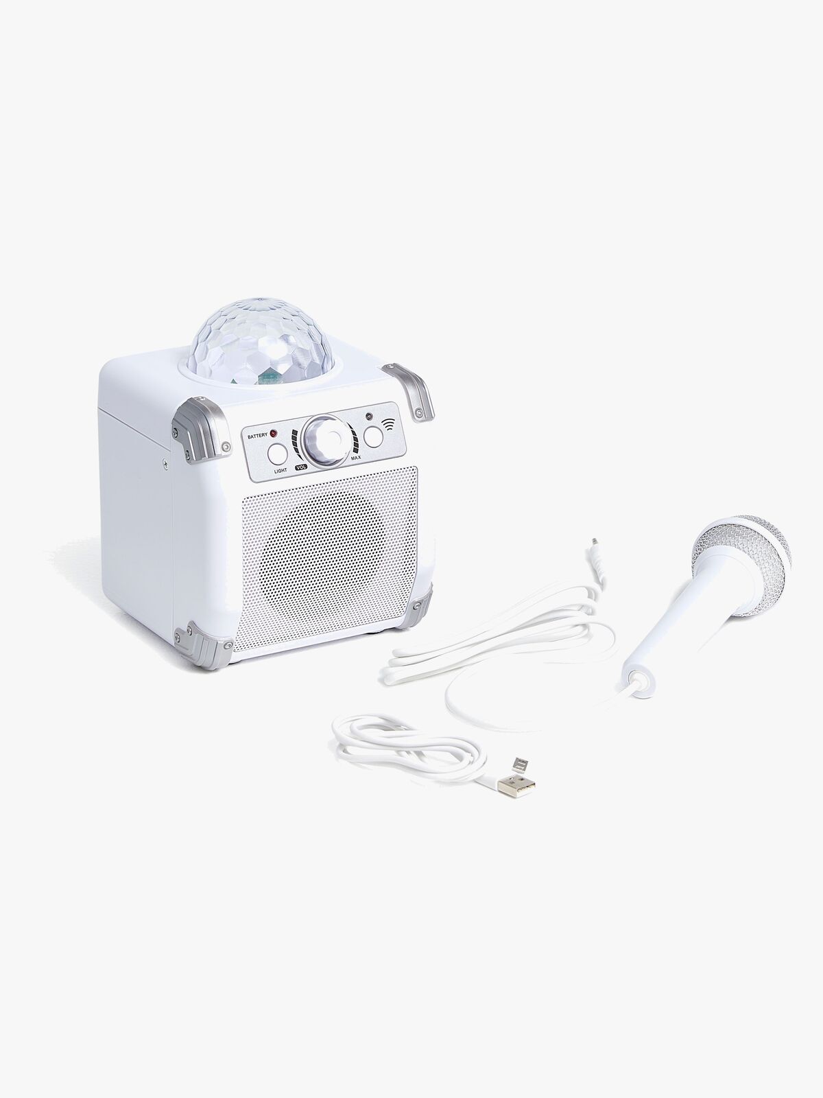 Cloudberry Castle Trådlös Karaokemaskin Med Mikrofon Och Discokula