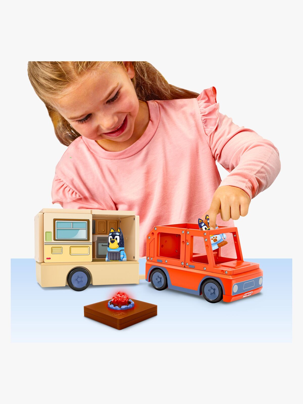 Tile Town Bluey Magnetisk Byggsats Husvagnsset