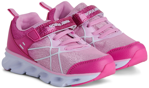 Nordbjørn Hampton Blinkande Sneakers, Pink