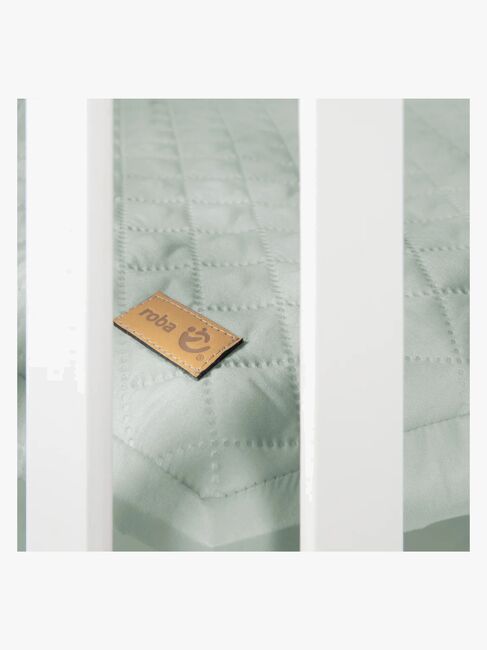 Roba Hexagon Lekhage med Hjul, White & Green