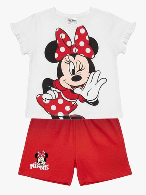 Disney Mimmi Pigg T-shirt & Shorts Set, Vit