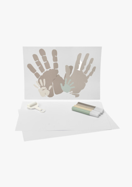 BamBam Familj Handavtryckskit med 4 Färger