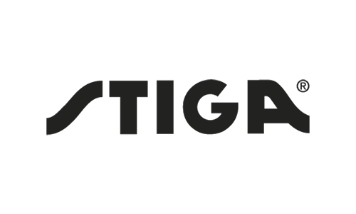 Logotyp som visar texten 'STIGA' i svart.