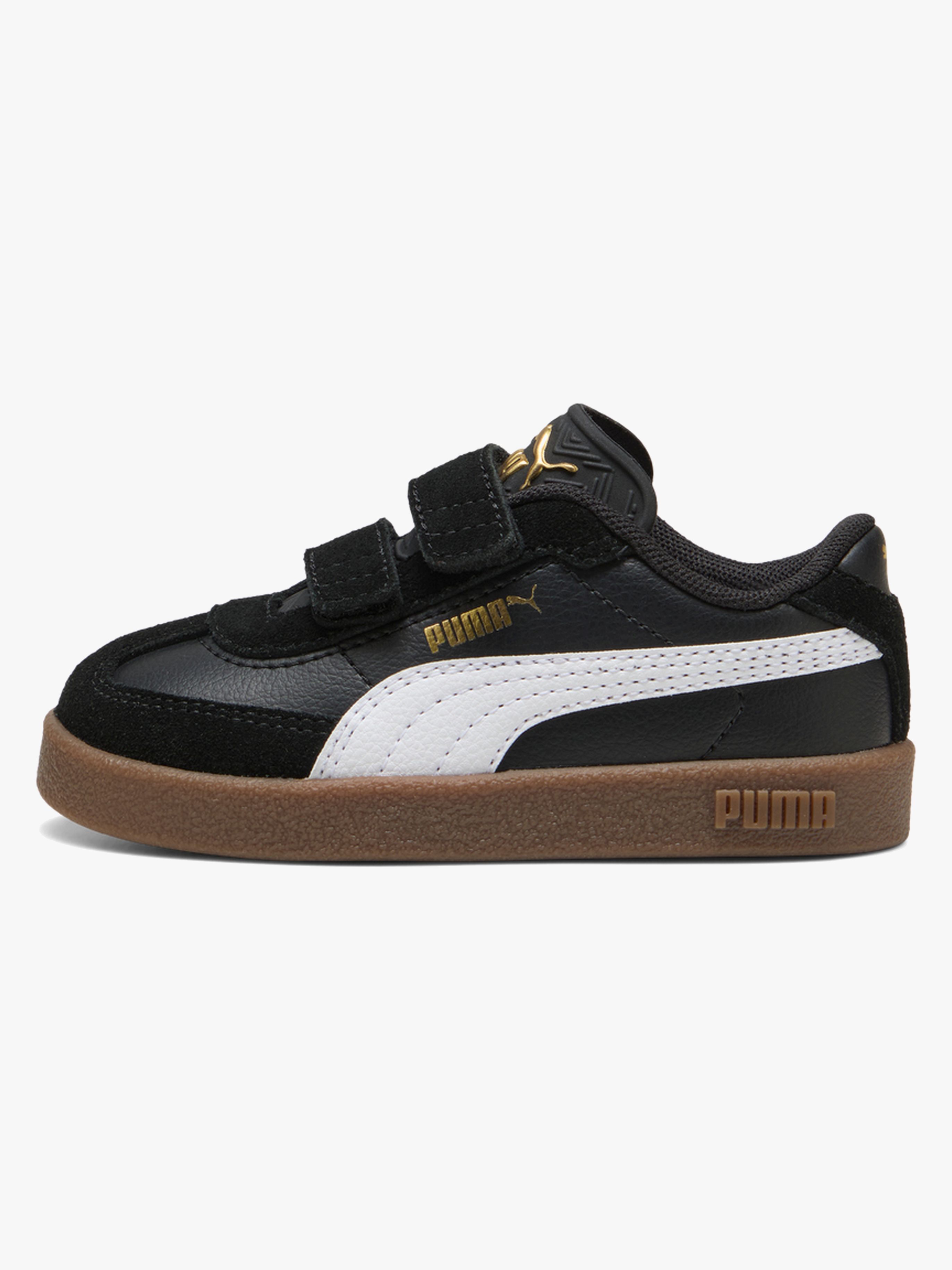 Puma Club II Era V Infant Sneakers, Black/White, 21