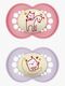 MAM Original Night Silikon Nappar 2-Pack 6-16m, Rosa