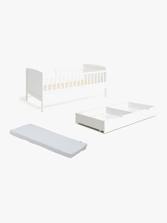 JLY DREAM Juniorsäng LOWA Inkl. Sängförvaring & Madrass 70x140, Vit