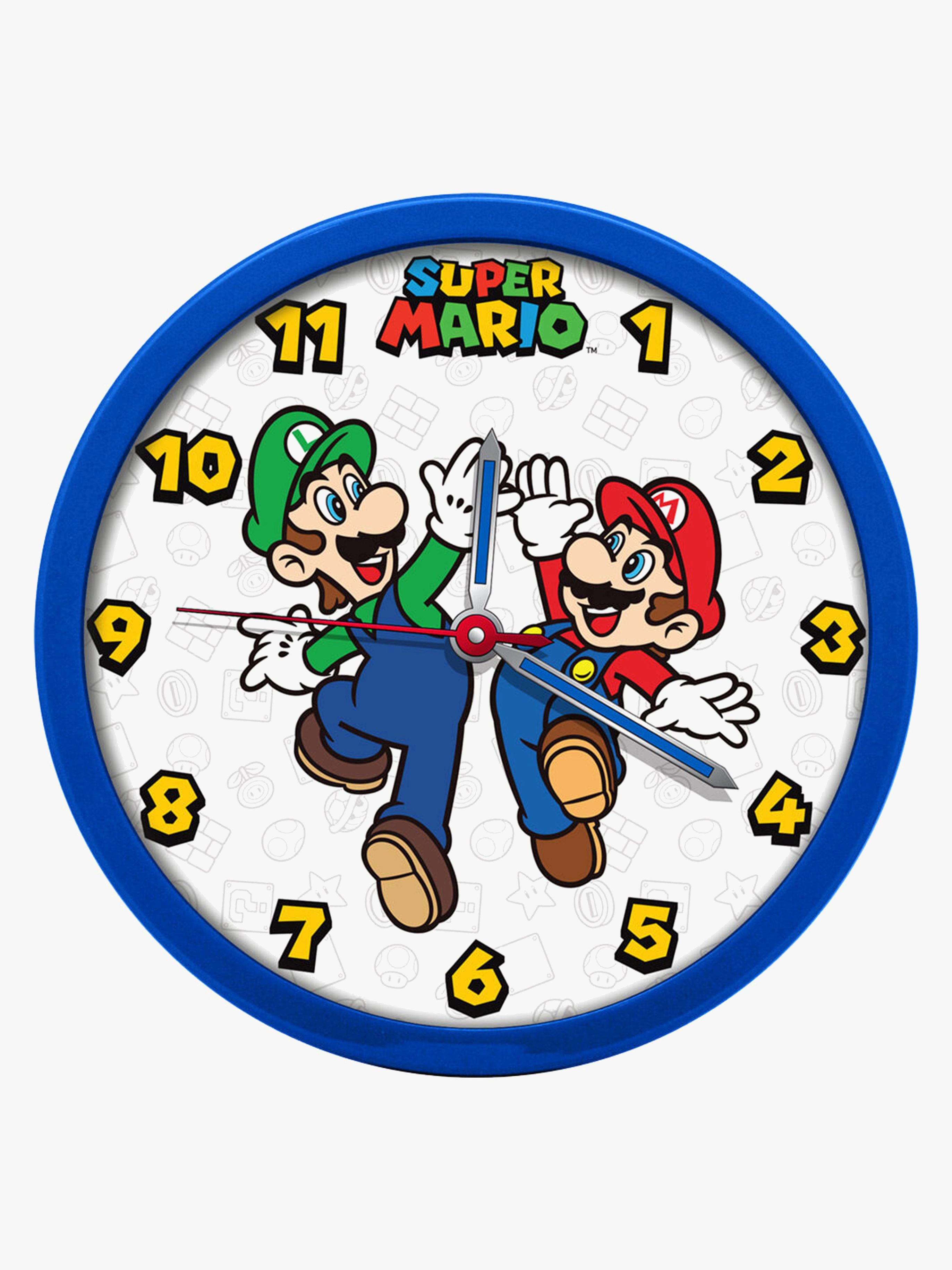 Nintendo Super Mario Väggklocka, Blå