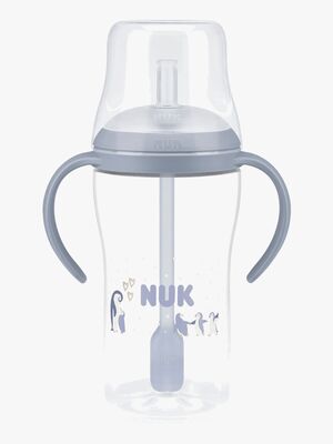 NUK Perfect Match Träningsmugg med Sugrör 260 ml, Penguin