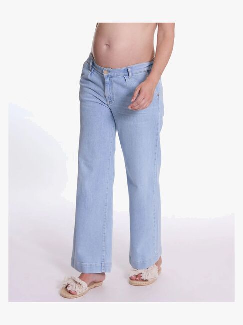 Cache Coeur KELLY Gravidjeans, Light Blue