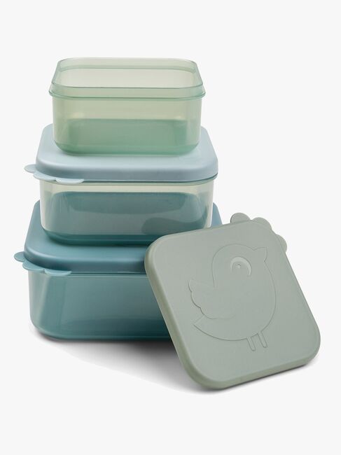 Done By Deer Deer Friends Snackslådor 3-pack, Blå